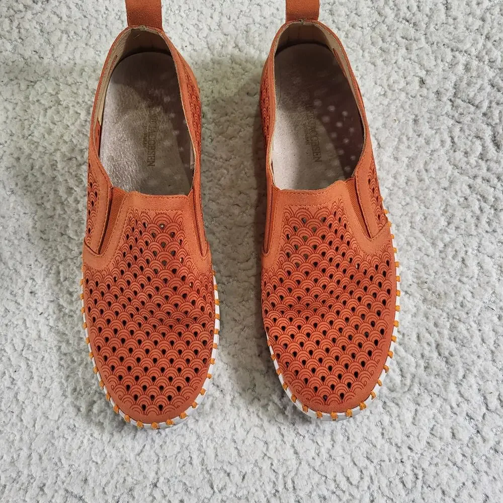 ILSE JACOBSEN HORNBAEK Tulip slip on boat shoes platform size 39 US 9